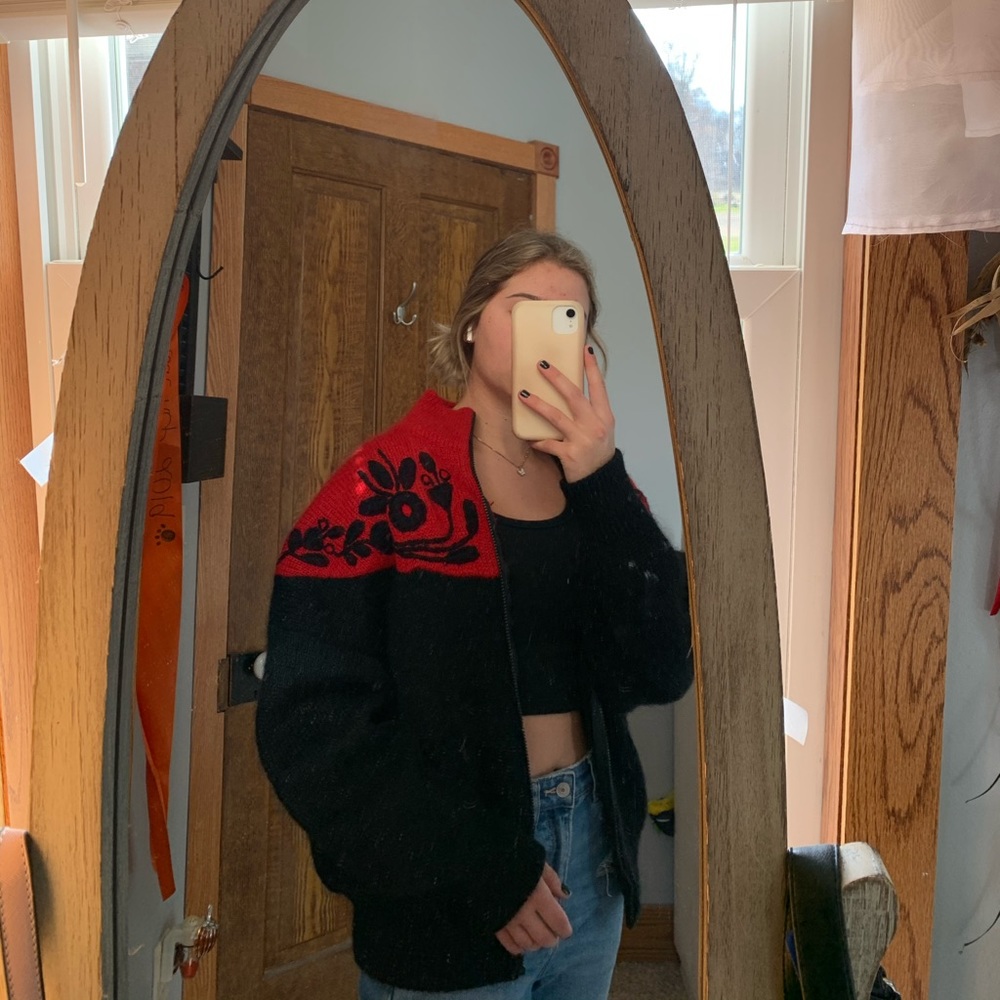 wool zip up jacket